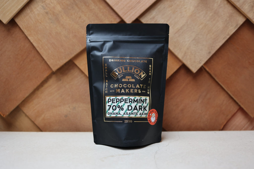 70% Festive Peppermint Dark Hot Chocolate 250g
