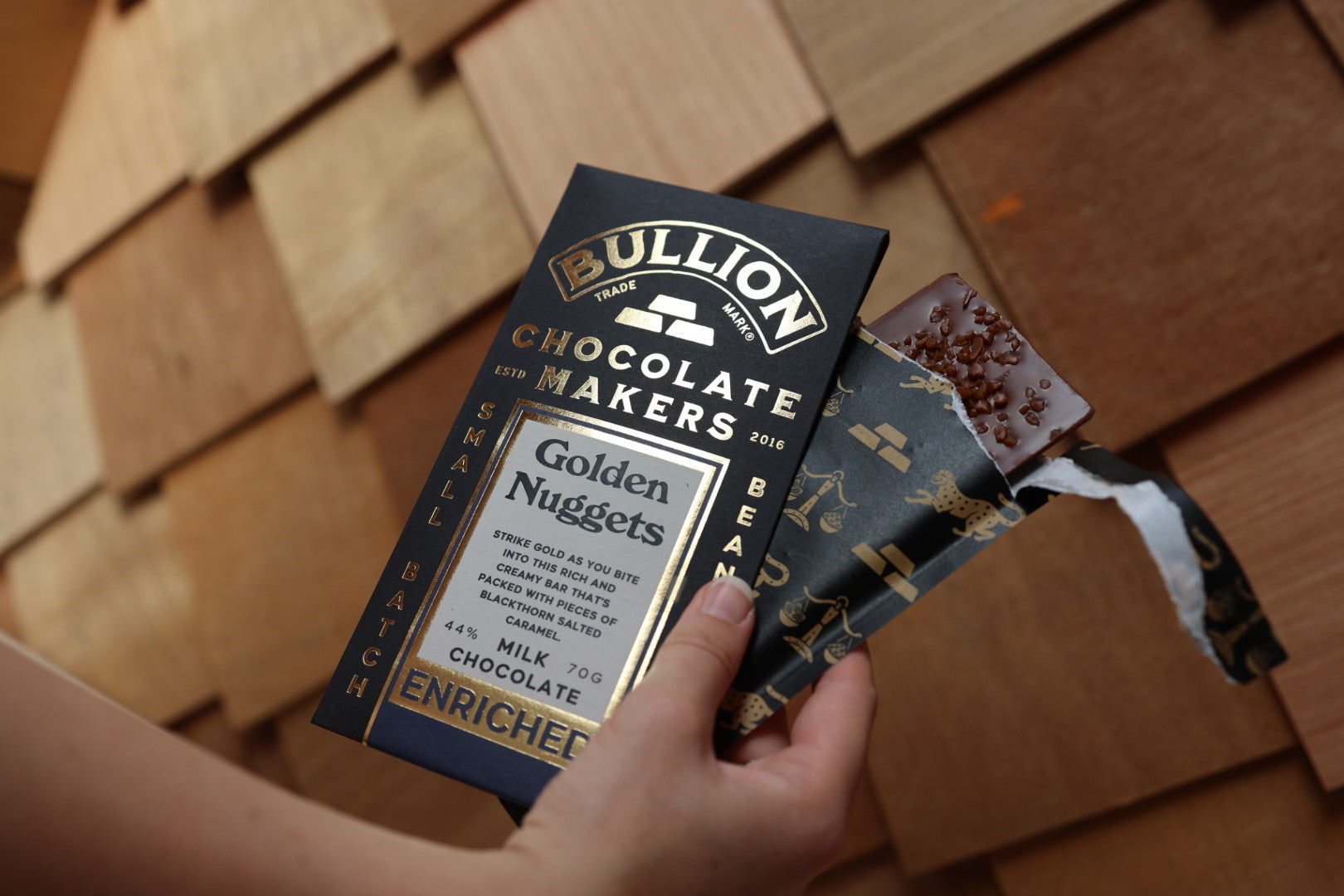 Gold Bullion Chocolate Bars - Milk Chocolate | Li-Lac Chocolates