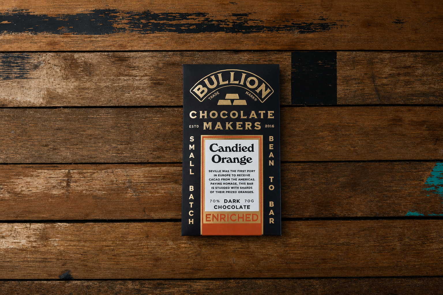 orange bar bullion chocolate 