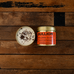 Chocolate orange scented candle made with cocoa husk