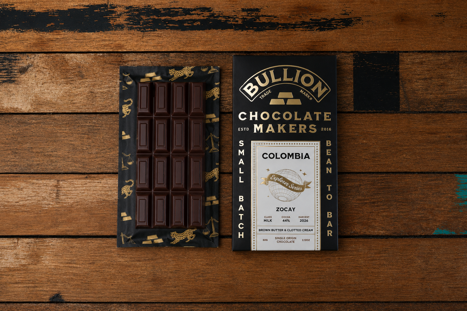 colombia zocay milk chocolate bullion