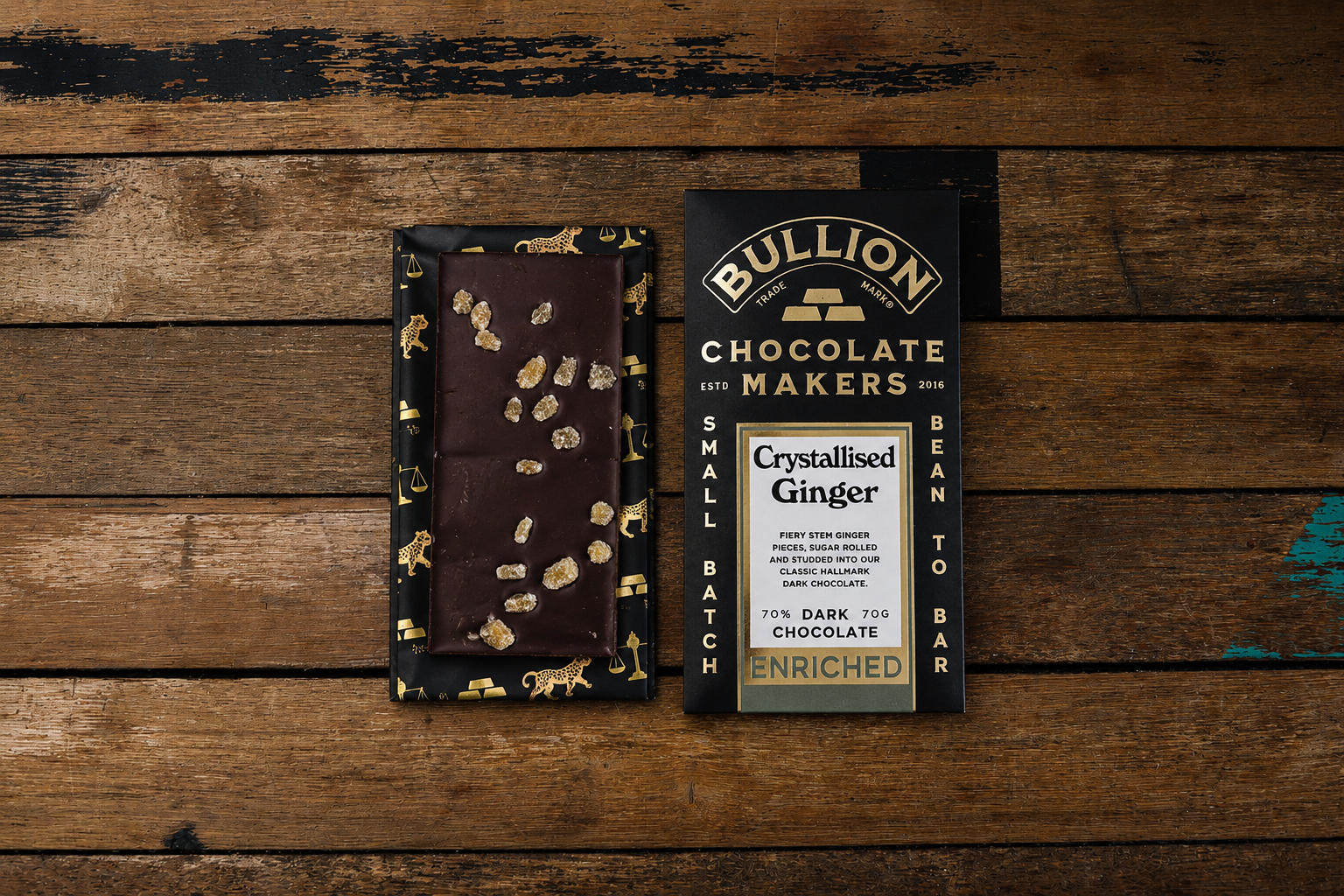 dark chocolate with ginger 