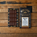 Bullion Mocha Bar bean-to-bar milk chocolate with coffee notes.