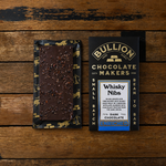 whisky nibs craft chocolate bar bullion